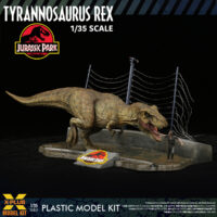 エクスプラス 1/35スケール ジュラシック・パーク ティラノサウルス・レックス プラスチックモデルキット 4532149023917 公式画像1