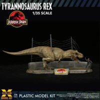 エクスプラス 1/35スケール ジュラシック・パーク ティラノサウルス・レックス プラスチックモデルキット 4532149023917