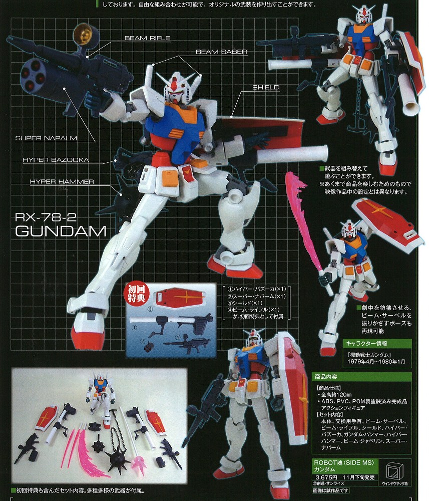 ROBOT魂 <SIDE MS>RX-78-2 ガンダム 4543112568120
