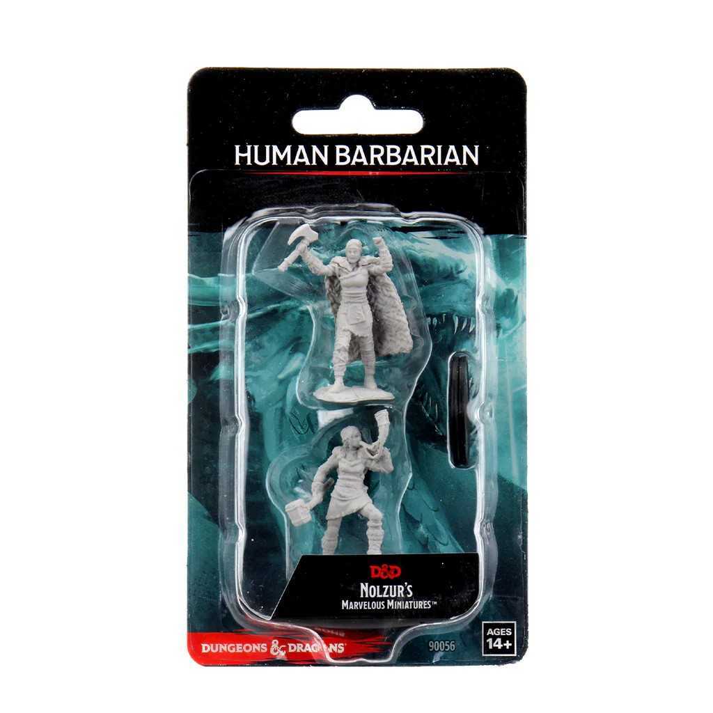 D&D NOLZUR’S MARVELOUS MINIATURES:WAVE 12-Human Barbarian 90056 634482900567