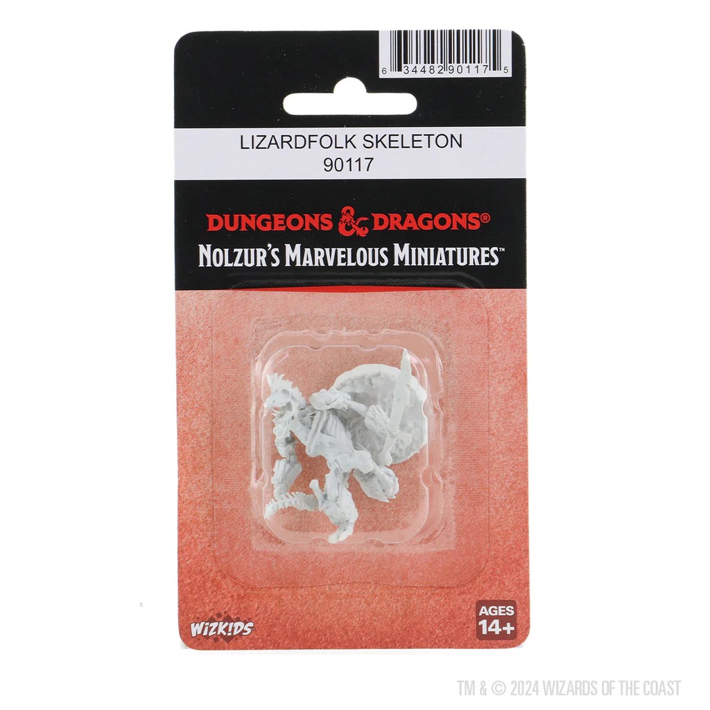 D&D NOLZUR’S MARVELOUS MINIATURES:Lizardfolk Skeleton 90117