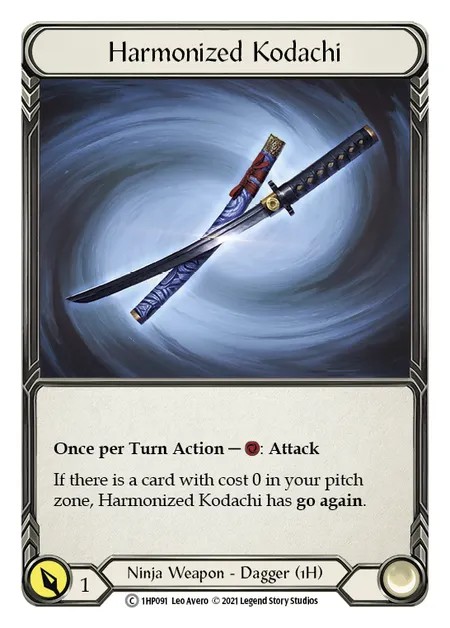 [1HP091]Harmonized Kodachi[Common]（History Pack 1 Ninja Weapon 1H Dagger）【FleshandBlood FaB】