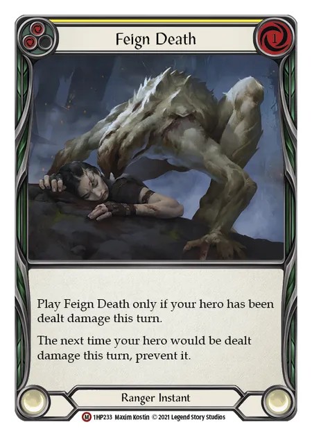 [1HP233]Feign Death[Majestic]（History Pack 1 Ranger Instant Yellow）【FleshandBlood FaB】