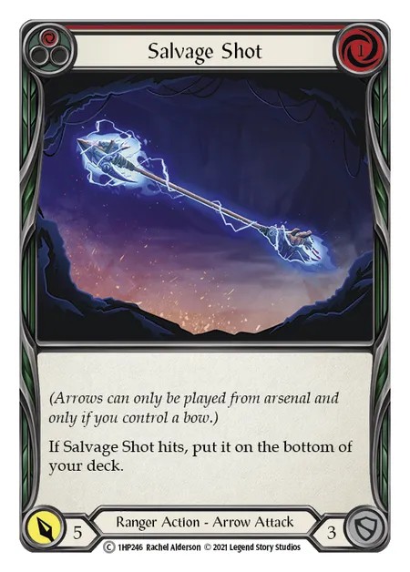 [1HP246]Salvage Shot[Common]（History Pack 1 Ranger Action Arrow Attack Red）【FleshandBlood FaB】