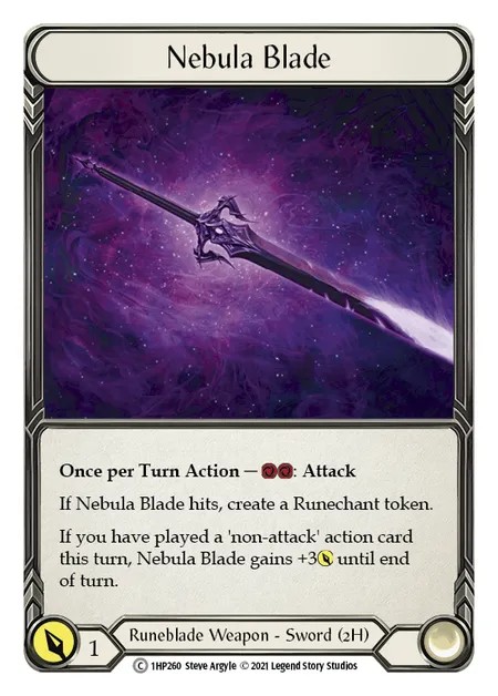 [1HP260]Nebula Blade[Common]（History Pack 1 Runeblade Weapon 2H Sword）【FleshandBlood FaB】