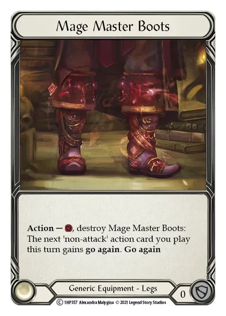 [1HP357]Mage Master Boots[Common]（History Pack 1 Generic Equipment Legs）【FleshandBlood FaB】