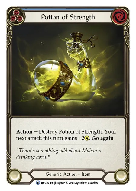 [1HP382]Potion of Strength[Rare]（History Pack 1 Generic Action Item Non-Attack Blue）【FleshandBlood FaB】