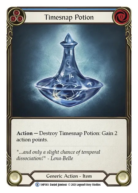 [1HP383]Timesnap Potion[Rare]（History Pack 1 Generic Action Item Non-Attack Blue）【FleshandBlood FaB】