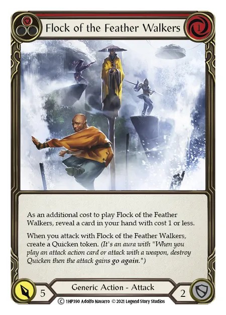 [1HP390]Flock of the Feather Walkers[Common]（History Pack 1 Generic Action Attack Red）【FleshandBlood FaB】
