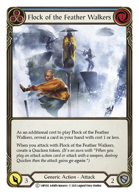 [1HP392]Flock of the Feather Walkers[Common]（History Pack 1 Generic Action Attack Blue）【FleshandBlood FaB】