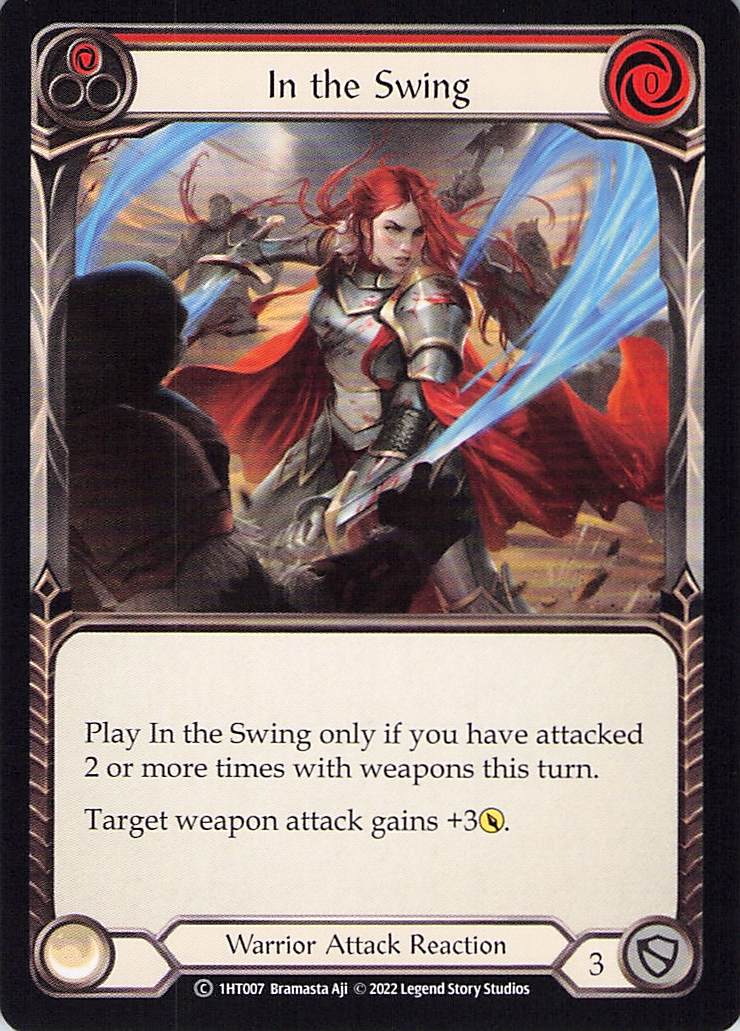 [1HT007]In the Swing[Common]（Blitz Deck Warrior Attack Reaction Red）【FleshandBlood FaB】