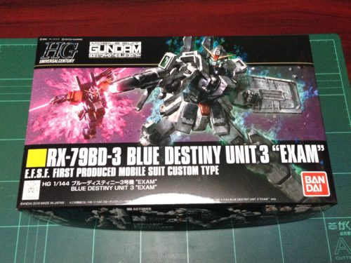 HGUC 209 1/144 RX-79BD-3 ブルーディスティニー3号機“EXAM