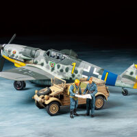 タミヤ 1/48メッサーシュミットBf109 G-6・キューベルワーゲン82型セッ 25204 4950344252046