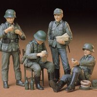 タミヤ ミリタリーミニチュア(MM)ドイツ歩兵 休息セット 35129 4950344351299