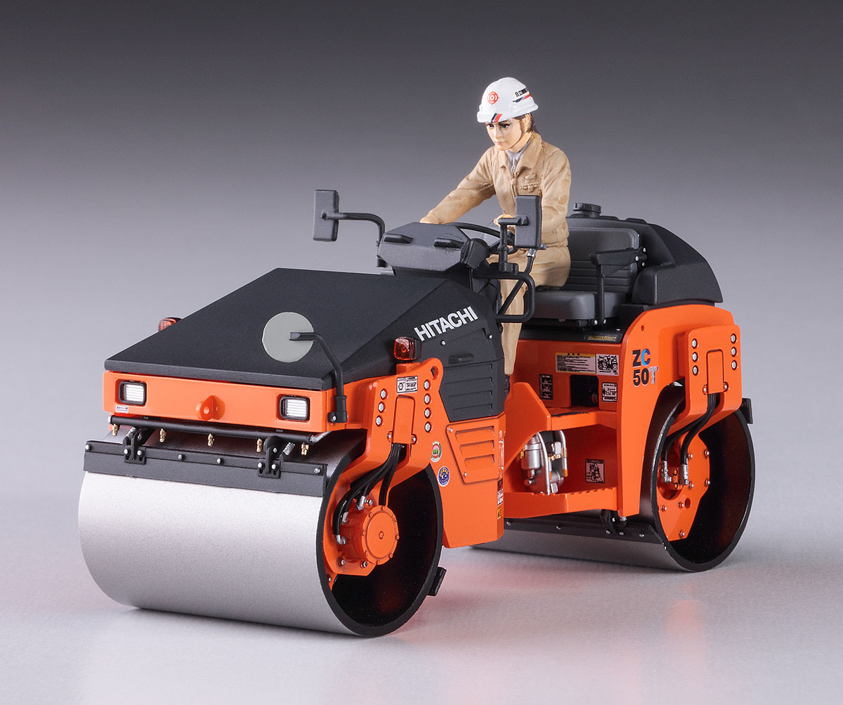 ハセガワ 1/35 日立建機 タンデム振動ローラ ZC50T-5 4967834661011