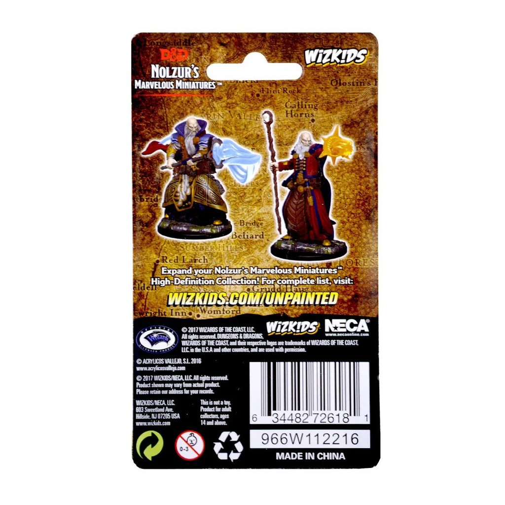 D&D NOLZUR’S MARVELOUS MINIATURES:WAVE 1-Human Wizard(ヒューマン・ウィザード・メイル) 72618 634482726181