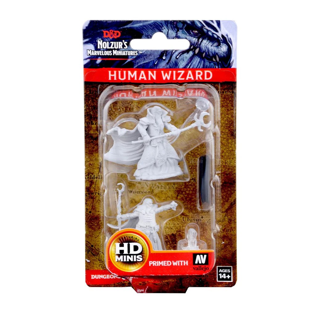 D&D NOLZUR’S MARVELOUS MINIATURES:WAVE 1-Human Wizard(ヒューマン・ウィザード・メイル) 72618 634482726181