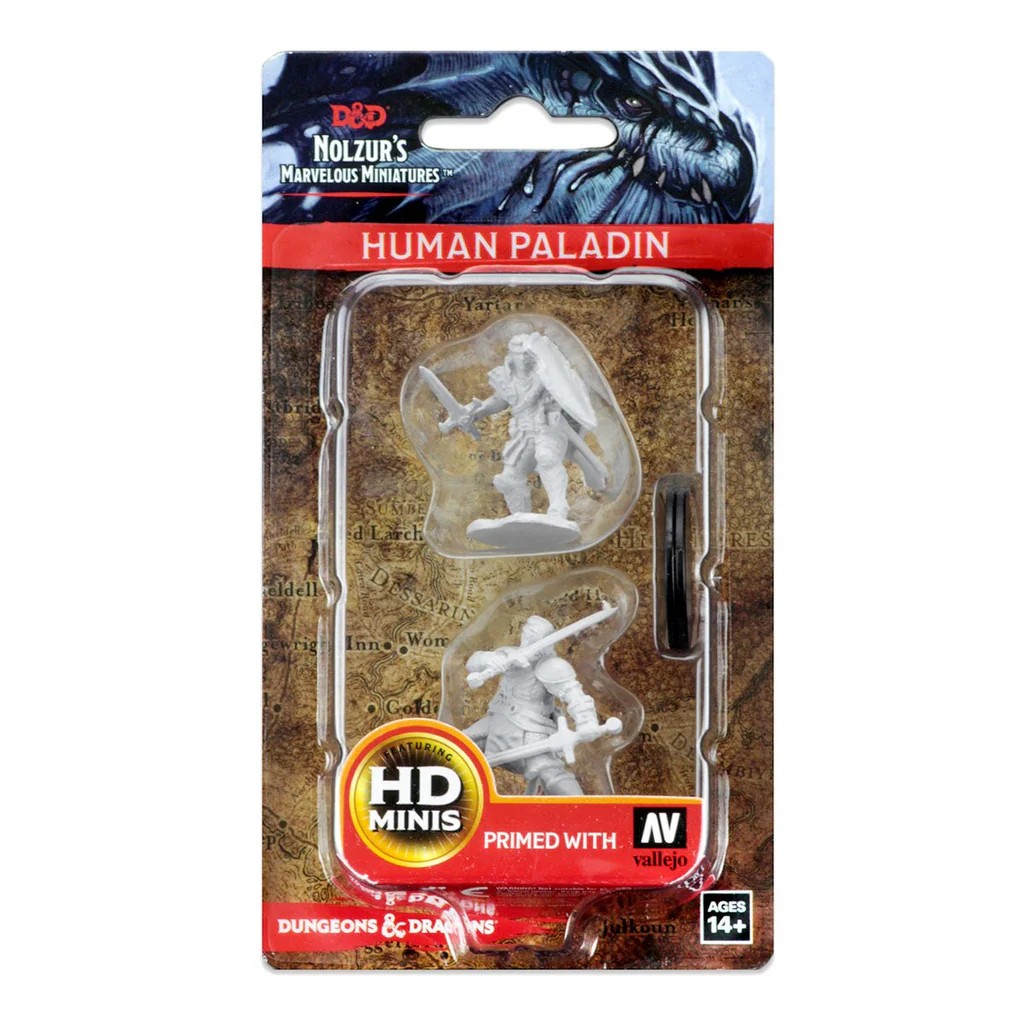 D&D NOLZUR’S MARVELOUS MINIATURES:WAVE 3-Human Paladin 72629 634482726297
