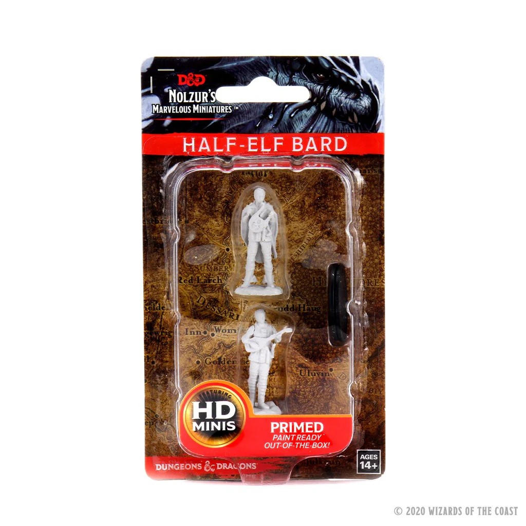 D&D NOLZUR’S MARVELOUS MINIATURES:WAVE 7-Half-Elf Bard 73538 634482735381