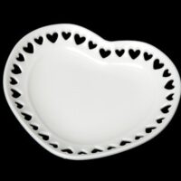 タミヤ ミニチュア食器 ハートのお皿（白・70ミリ） 76630 4950344962662