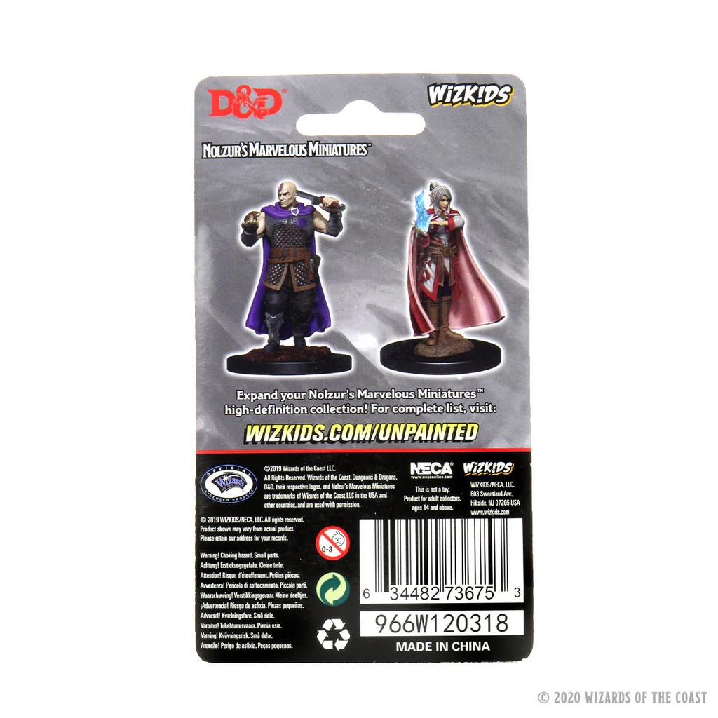 D&D NOLZUR’S MARVELOUS MINIATURES:WAVE 8-Human Ranger & Moon Elf Sorcerer 73675 634482736753