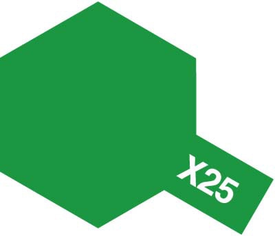 タミヤ エナメル X-25 クリヤーグリーン 80025 4950344066971