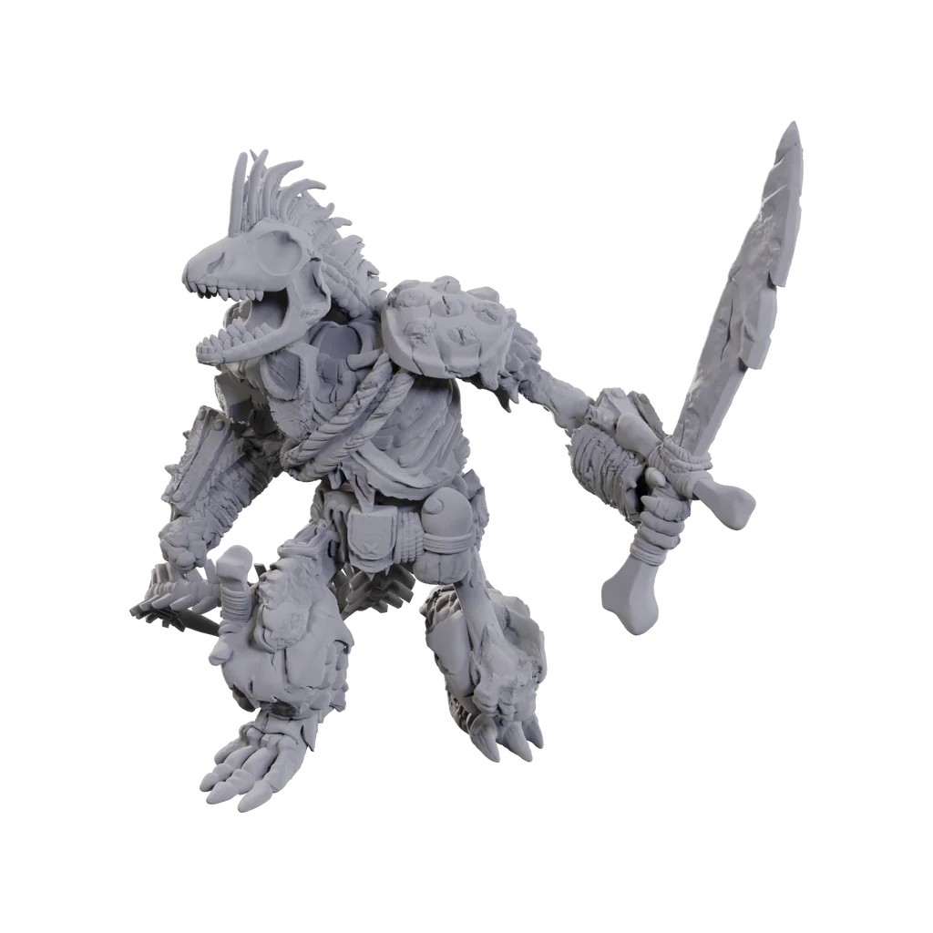 D&D NOLZUR’S MARVELOUS MINIATURES:Lizardfolk Skeleton 90117