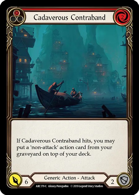 [ARC179-C]Cadaverous Contraband[Common]（Arcane Rising First Edition Generic Action Attack Red）【FleshandBlood FaB】
