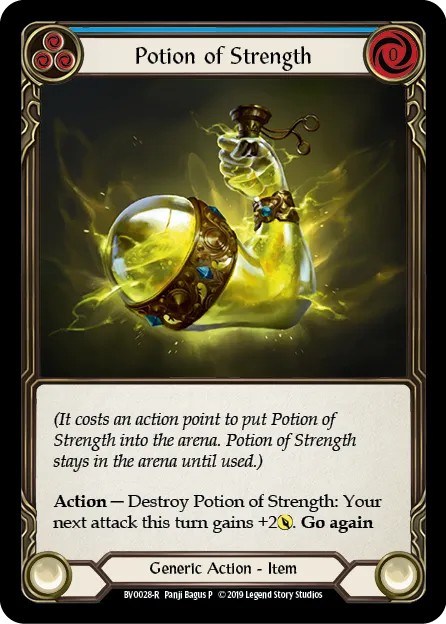 [BVO028-R]Potion of Strength[Rare]（Blitz Deck Generic Action Item Non-Attack Blue）【FleshandBlood FaB】