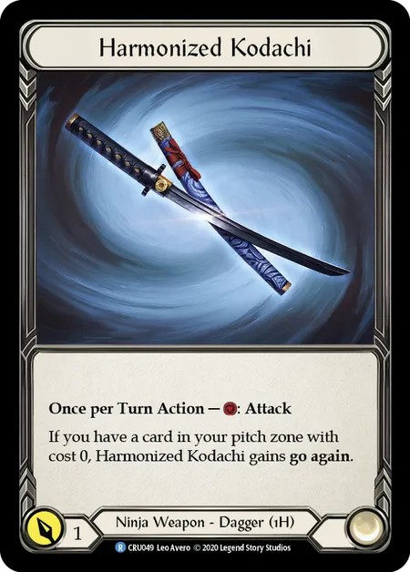 [CRU049]Harmonized Kodachi[Common]（Crucible of War First Edition Ninja Weapon 1H Dagger）【FleshandBlood FaB】