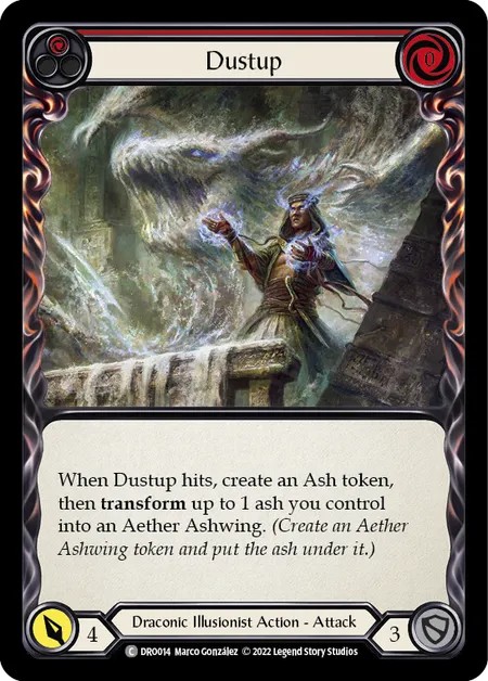 [DRO014]Dustup[Common]（Blitz Deck Draconic Illusionist Action Attack Red）【FleshandBlood FaB】