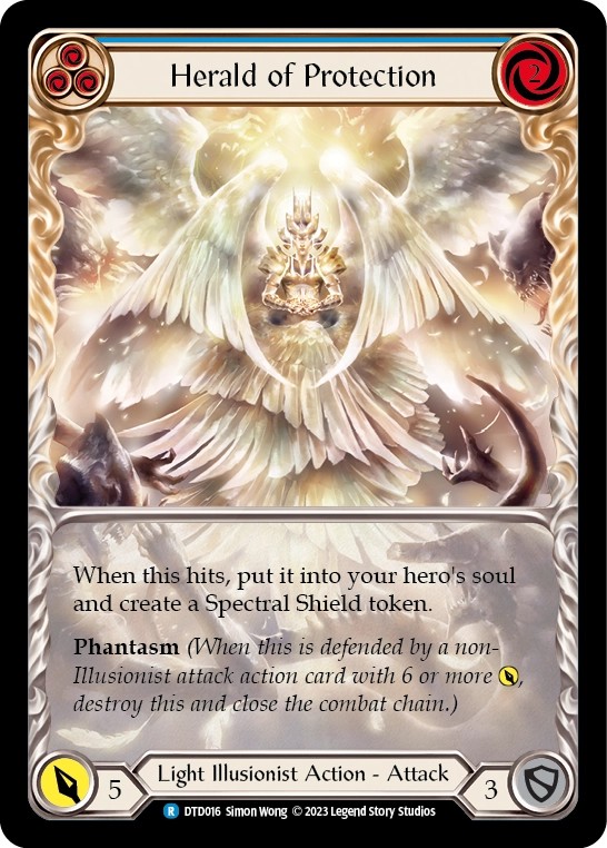 184158[LGS006-P]Blessing of Deliverance[Promo]（Armory Guardian Action Aura Non-Attack Red）【FleshandBlood FaB】