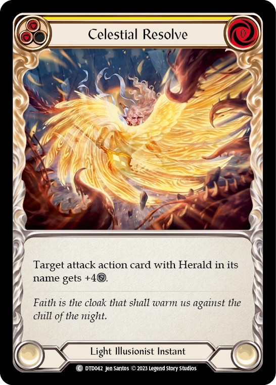 184195[U-MON016]Herald of Protection[Common]（Monarch Unlimited Edition Light Illusionist Action Attack Blue）【FleshandBlood FaB】