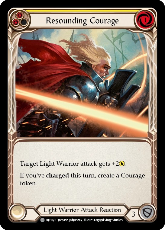 184248[U-CRU038]Emerging Dominance[Common]（Crucible of War Unlimited Edition Guardian Action Aura Non-Attack Red）【FleshandBlood FaB】