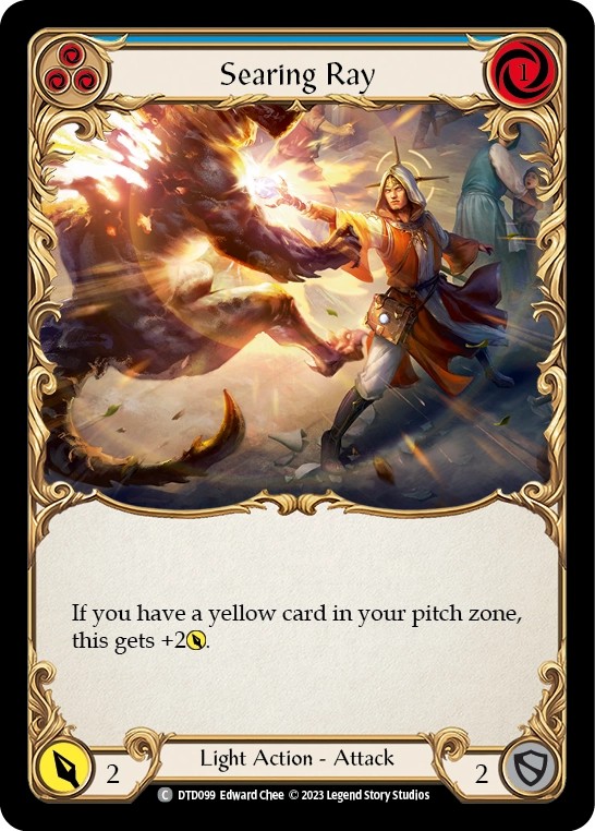 184305[DYN201]Blessing of Aether[Rare]（Dynasty Wizard Action Aura  Non-Attack Yellow）【FleshandBlood FaB】