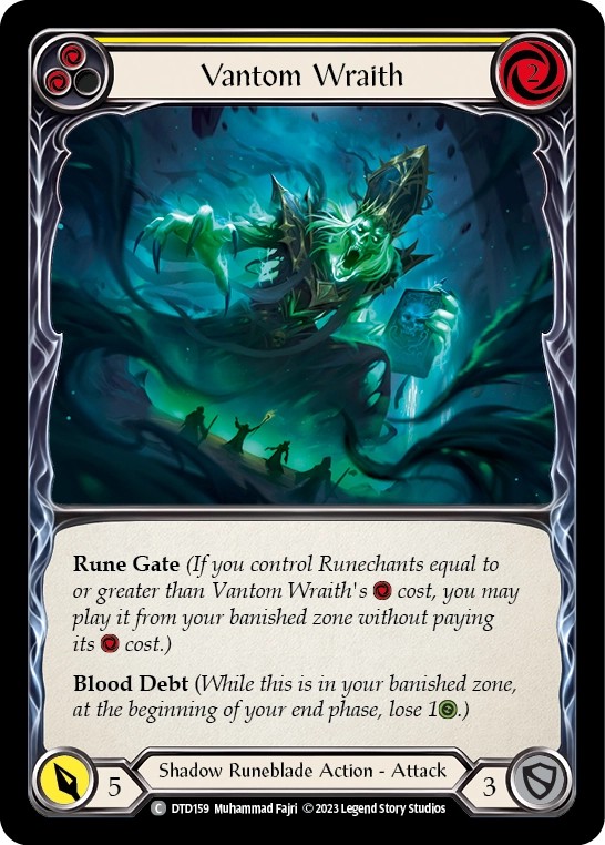 184422[FAB038-Rainbow Foil]Ghostly Visit[Promo]（Premier OP Shadow NotClassed Action Attack Red）【FleshandBlood FaB】
