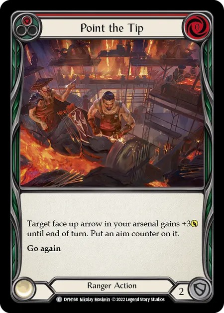 [DYN168]Point the Tip[Common]（Dynasty Ranger Action Non-Attack Red）【FleshandBlood FaB】