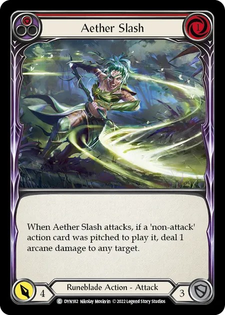 183263[DYN197]Aether Quickening[Rare]（Dynasty Wizard Action Non-Attack Red）【FleshandBlood FaB】