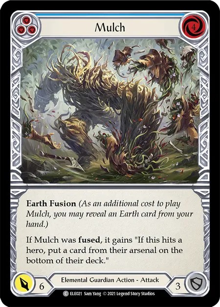 [ELE021]Mulch[Common]（Tales of Aria First Edition Elemental Guardian Action Attack Blue）【FleshandBlood FaB】