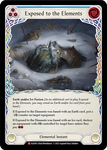 [ELE093]Exposed to the Elements[Majestic]（Tales of Aria First Edition Elemental NotClassed Instant Blue）【FleshandBlood FaB】