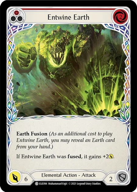 [ELE094]Entwine Earth[Common]（Tales of Aria First Edition Elemental NotClassed Action Attack Red）【FleshandBlood FaB】