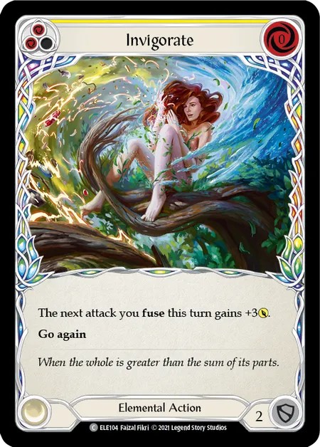 179498[U-ELE016]Glacial Footsteps[Common]（Tales of Aria Unlimited Edition Elemental Guardian Action Attack Red）【FleshandBlood FaB】