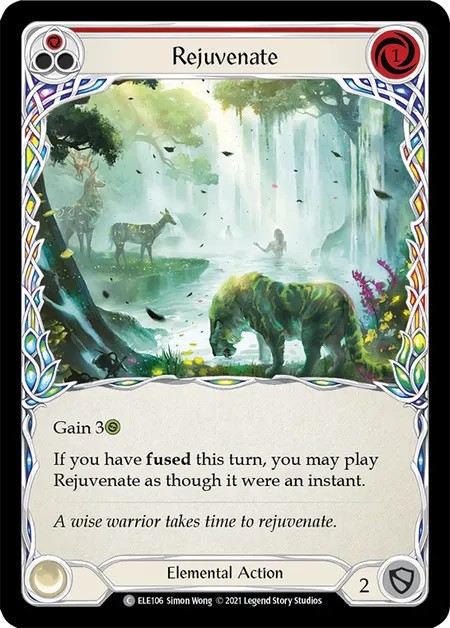 [ELE106]Rejuvenate[Common]（Tales of Aria First Edition Elemental NotClassed Action Non-Attack Red）【FleshandBlood FaB】