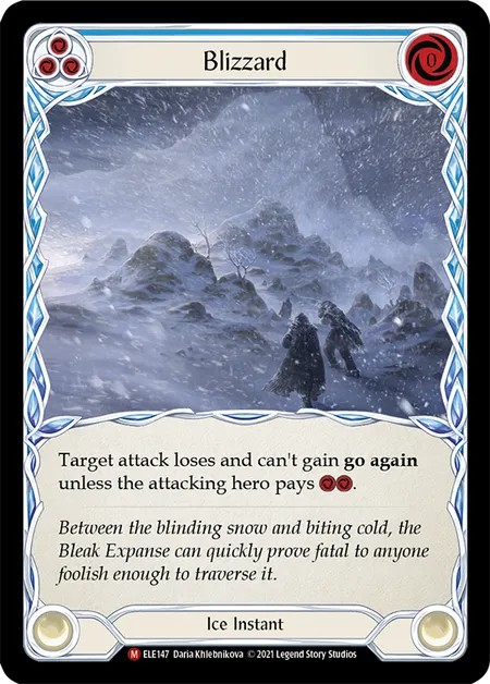 [ELE147-Rainbow Foil]Blizzard[Majestic]（Tales of Aria First Edition Ice NotClassed Instant Blue）【FleshandBlood FaB】