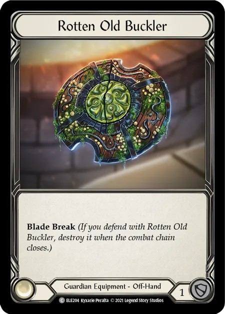 [ELE204]Rotten Old Buckler[Common]（Tales of Aria First Edition Guardian Equipment Off-Hand）【FleshandBlood FaB】