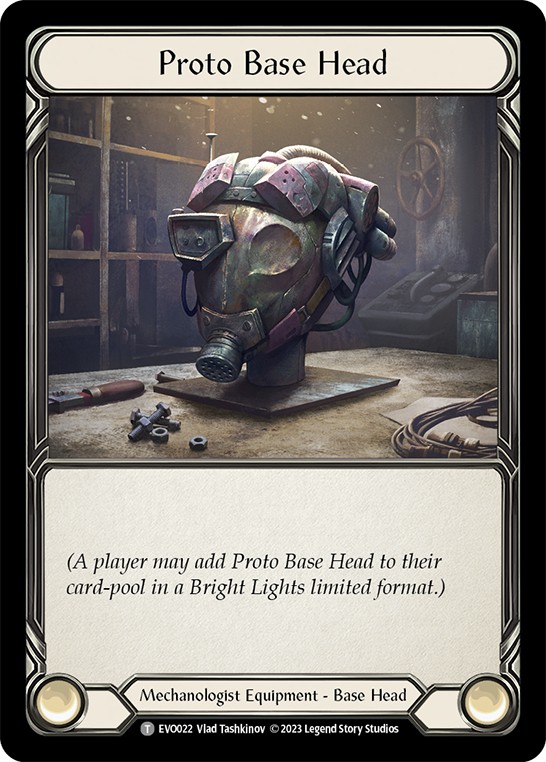 [EVO022]Proto Base Head[Tokens]（Bright Lights Mechanologist Equipment Base Head）【FleshandBlood FaB】
