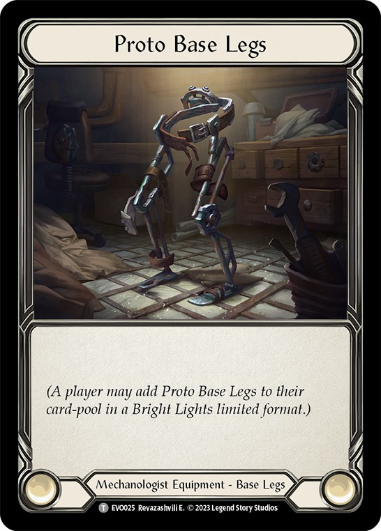 [EVO025]Proto Base Legs[Tokens]（Bright Lights Mechanologist Equipment Base Legs）【FleshandBlood FaB】