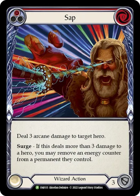172907[FAB114-Rainbow Foil]Aether Quickening[Promo]（Premier OP Wizard Action Non-Attack Blue）【FleshandBlood FaB】