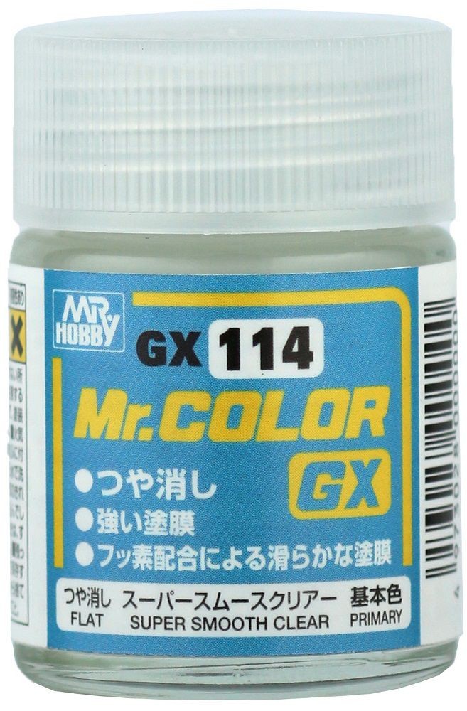 クレオス Mr.カラーGX スーパースムースクリアー(ツヤ消シ) GX114 4973028631951