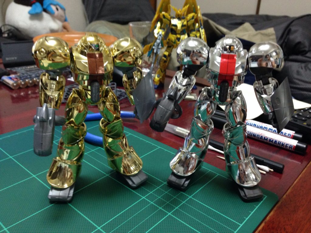 1/144 モビルスモー ゴールドメッキタイプ&シルバーメッキタイプ [Mobile SUMO Gold Plating Type & Gold  Plating Type] | ガンプラはじめました 1/144マニア模型